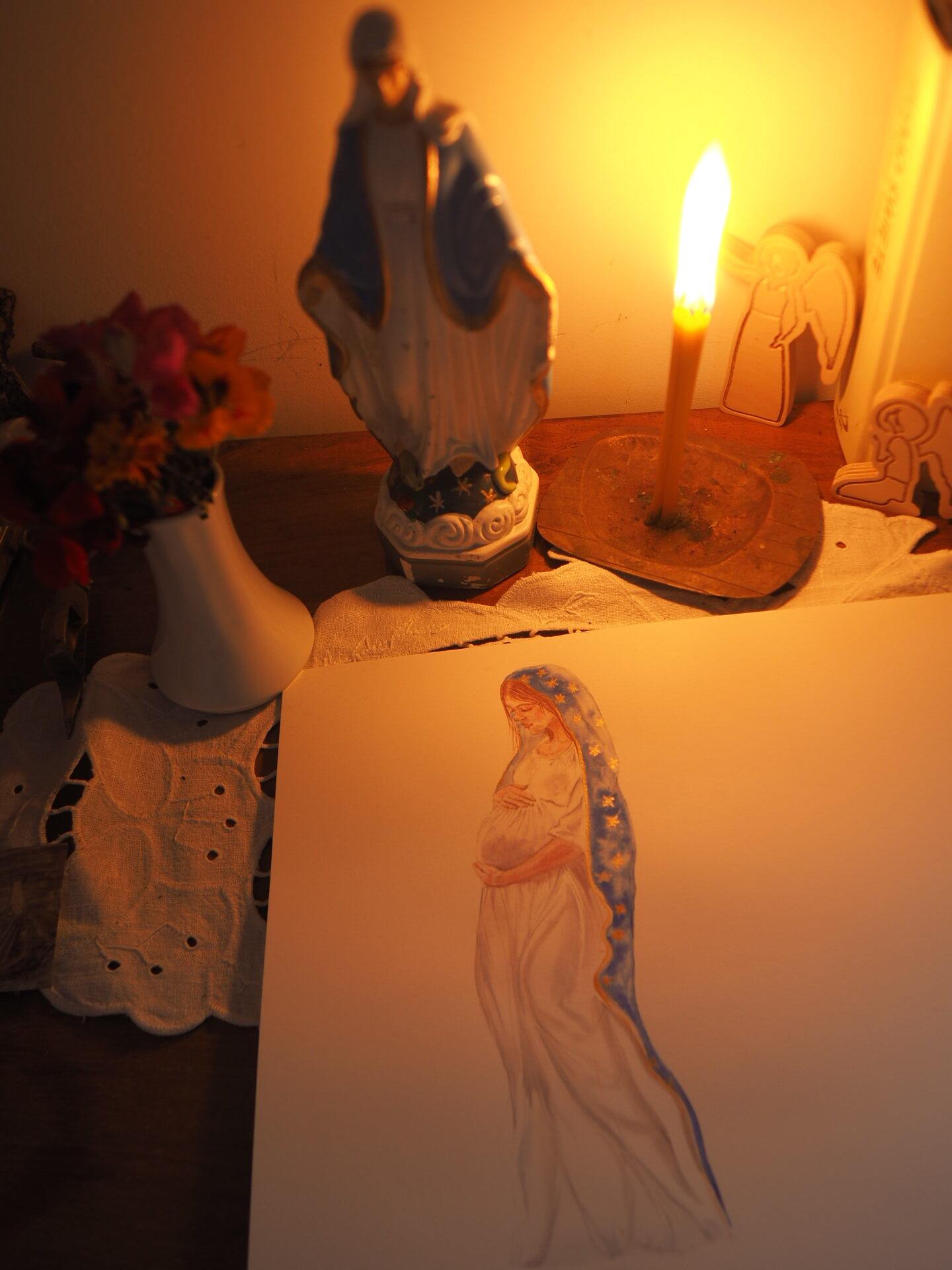 PLAKAT AKWARELOWY Maryja- droga do Betlejem